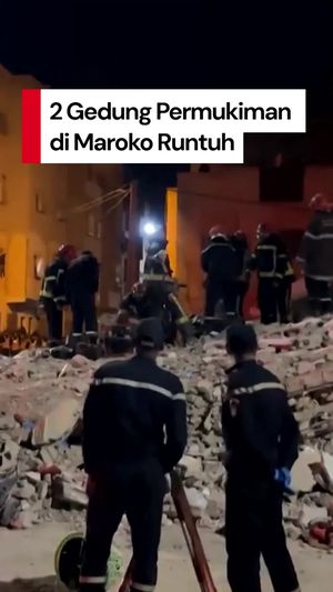 Video: Ngeri! 2 Gedung Permukiman di Maroko Runtuh, 22 Orang Tewas