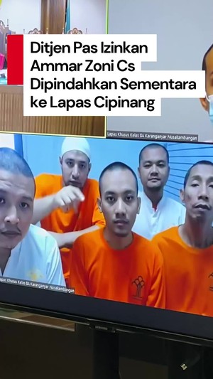Video: Ammar Zoni Cs Dipindahkan Sementara ke Lapas Cipinang buat Sidang