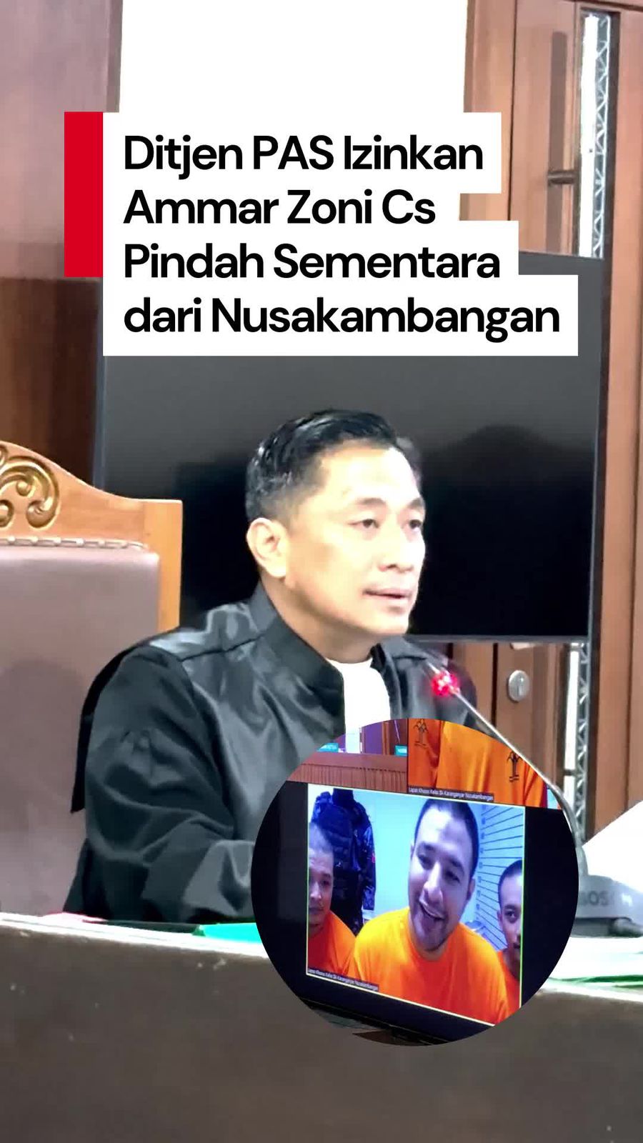 Video Ammar Zoni Cs Bakal Dipindahkan Sementara dari Nusakambangan