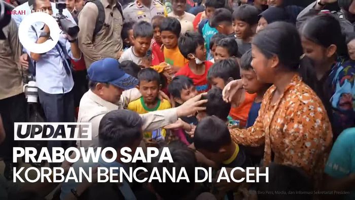 Video: Momen Prabowo sapa Anak-anak Korban Bencana di Aceh