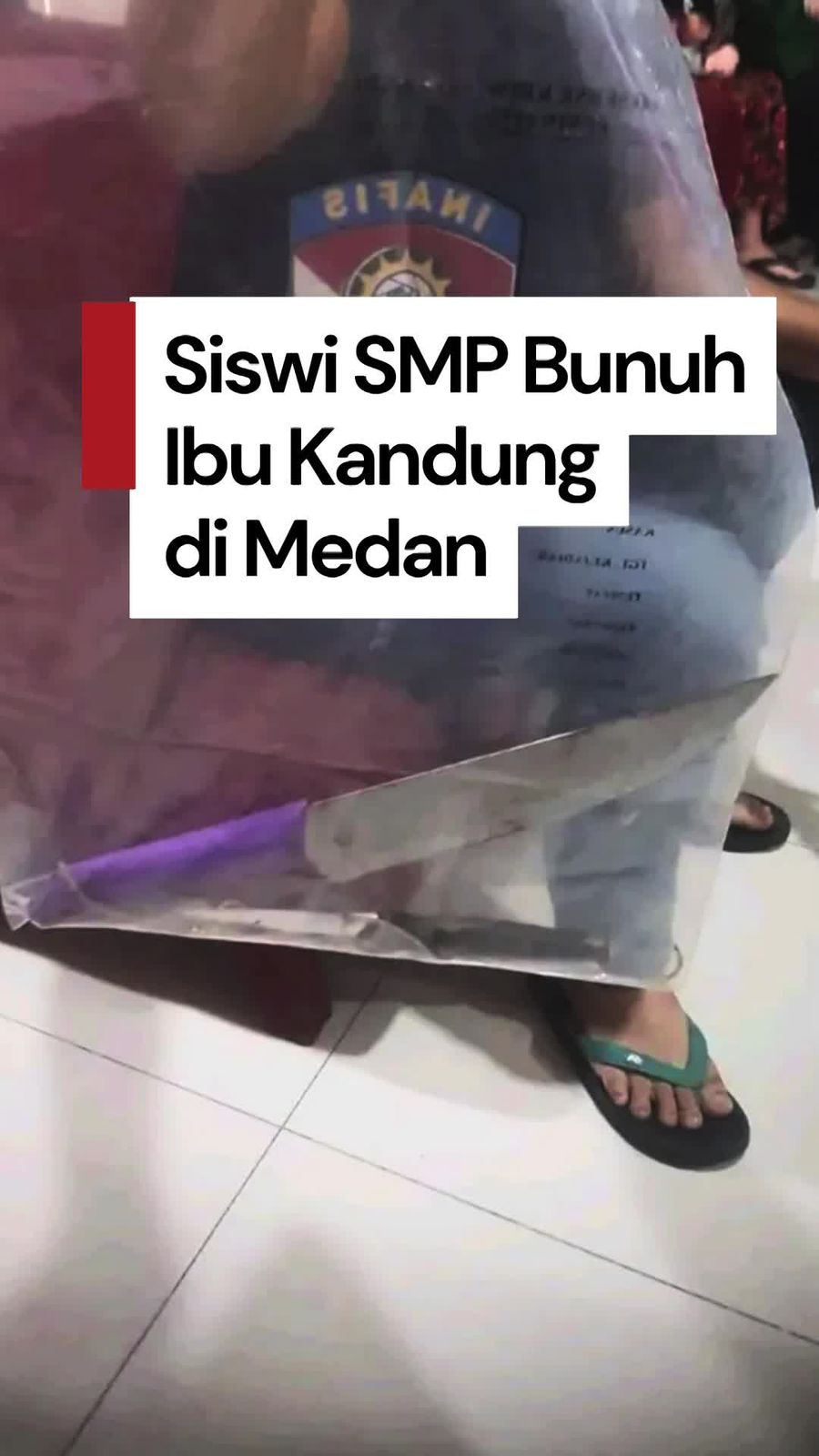 Video: Tragis, Siswi SD di Medan Tega Bunuh Ibu Kandung  