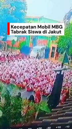 Video: Kecepatan Mobil MBG Saat Tabrak Guru-Siswa di Jakut 19 Km/Jam