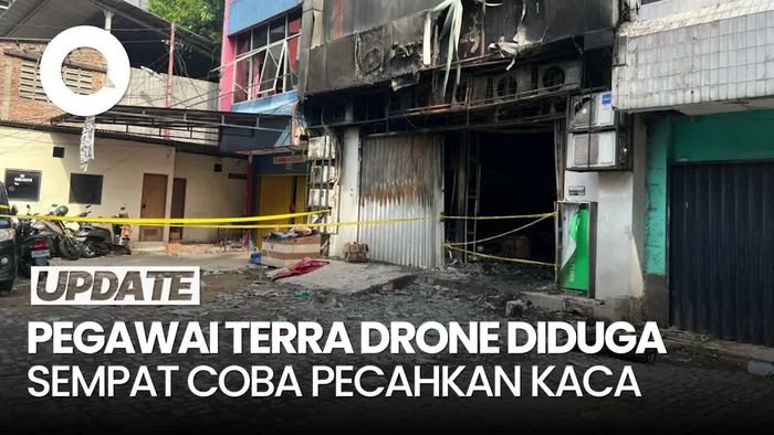 Video Karyawan Terra Drone Diduga Coba Pecahkan Kaca Tapi Gagal Saat Kebakaran
