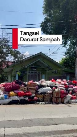 Video: Duh! Banyak Tumpukan Sampah di Pinggir Jalanan Tangsel