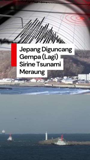 Video: Kala Jepang Kembali Diguncang Gempa hingga Sirine Tsunami meraung