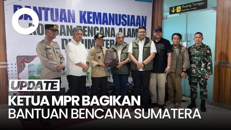 Video: Ketua MPR Bagikan 15 Ribu Paket Bantuan ke Aceh, Sumut dan Sumbar