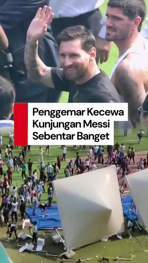 Video: Kunjungan Messi di Kolkata India Cuma 20 Menit, Penggemar Ngamuk!