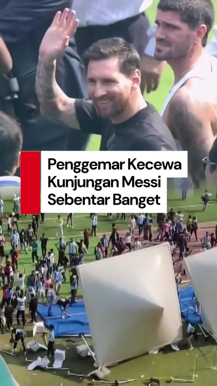 Video: Kunjungan Messi di Kolkata India Cuma 20 Menit, Penggemar Ngamuk!