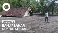 Video: Banjir Lahar Semeru Meluas, 19 Rumah dan Masjid Rusak Parah