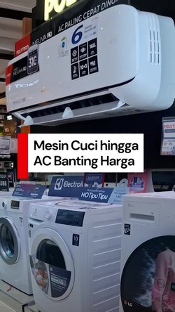 Video: Hanya di Transmart Full Day Sale, Mesin Cuci-AC 1 PK Banting Harga