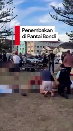 Video: Penembakan Terjadi di Pantai Bondi Australia, Korban Bergeletakan