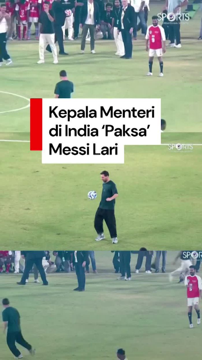Video Saat Kepala Menteri di India Paksa Messi Lari ke Sana-Kemari