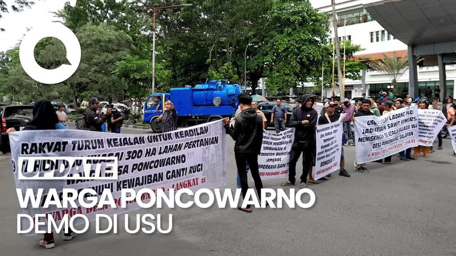 Video: Tuntut Ganti Rugi Lahan, Warga Poncowarno Gelar Demo di USU