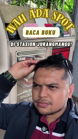 Video: Wah! Ada Spot Baca Buku Gratis di Stasiun Jurangmangu Nih