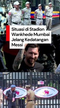 Video: Keamanan Ditingkatkan Jelang Kedatangan Messi di Mumbai