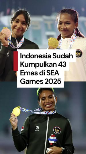 Video Klasemen SEA Games 2025: RI Kedua, 43 Emas Terkumpul