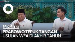 Video: Prabowo Tepuk Tangan saat Airlangga Usul Pekerja WFA 29-31 Desember