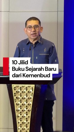 Video: Kemenbud Rilis 10 Jilid Buku Sejarah RI Baru, Isinya Apa Saja?