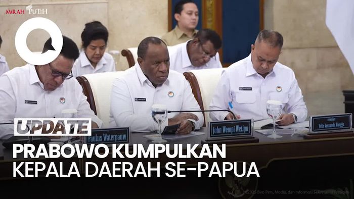 Video Prabowo Kumpulkan Kepala Daerah se-Papua, Singgung MBG-Sekolah Rakyat