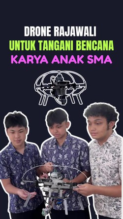 Video: Keren Nih! Wujud Drone buat Penanganan Bencana Karya Pelajar SMA