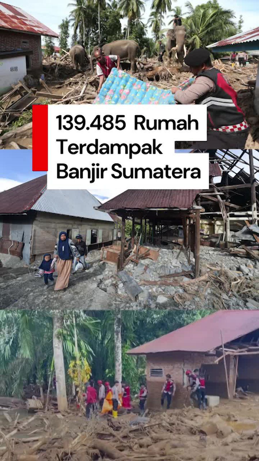Video: Lebih dari 139 Ribu Rumah Terdampak Bencana Sumatera, di Aceh Terbanyak
