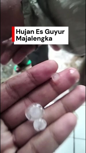 Video: Heboh Hujan Es Guyur Majalengka, BPBD Buka Suara