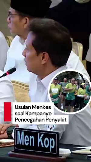 Video Menkes Usul ke Prabowo Adakan Lomba Kementerian yang Paling Sehat