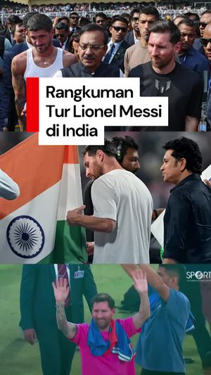 Video Rangkuman Tur Messi di India: Dikerubungi Pejabat hingga Sempat Rusuh