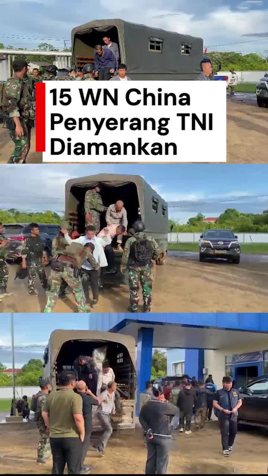 Video: Imigrasi Ketapang Amankan 15 WN China Penyerang Prajurit TNI 