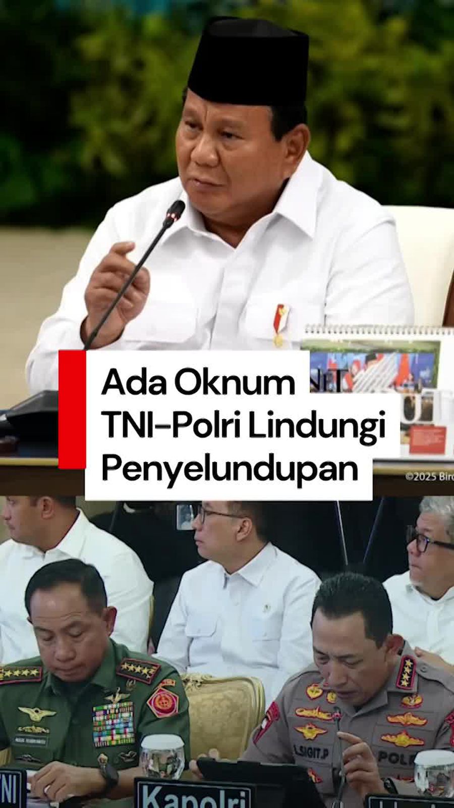 Video: Prabowo Dapat Laporan Ada Oknum TNI-Polri Lindungi Penyelundupan