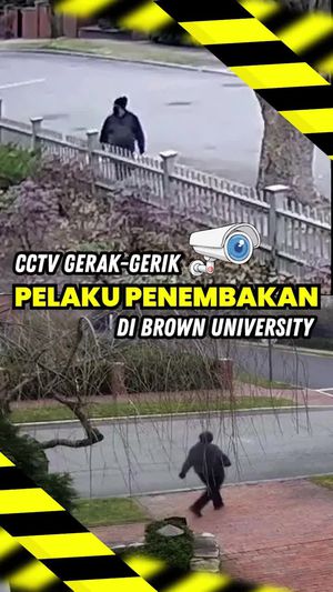 Video Rekaman CCTV Gerak-gerik Pelaku Penembakan Brutal di Brown University