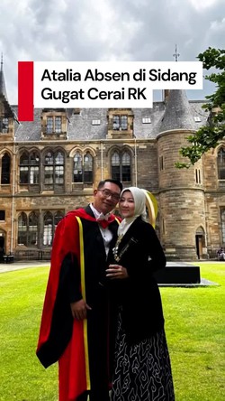 Video: Atalia Absen di Sidang Perdana Gugat Cerai Ridwan Kamil