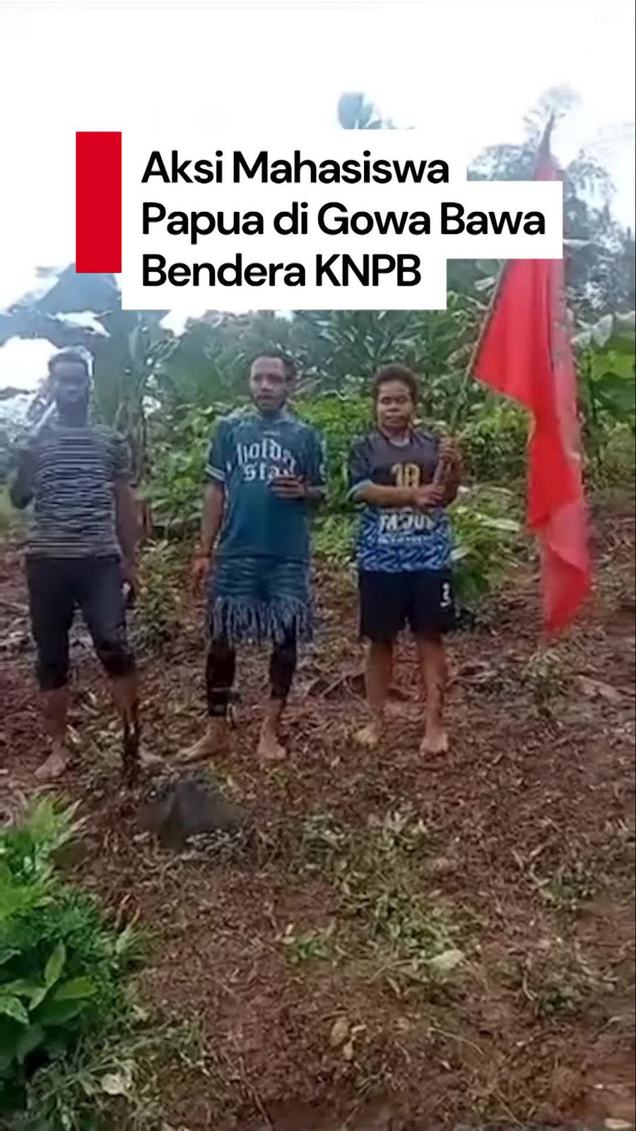 Video: Mahasiswa Papua di Gowa Kibarkan Bendera KNPB, Picu Dugaan Makar