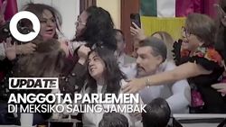 Video: Keributan di Parlemen Meksiko, Anggota Dewan Jambak-jambakan
