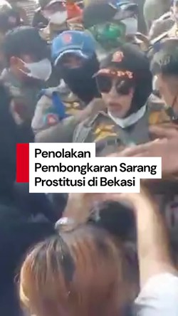 Video: Warga Halangi Satpol PP Bongkar Sarang Prostitusi di Bekasi