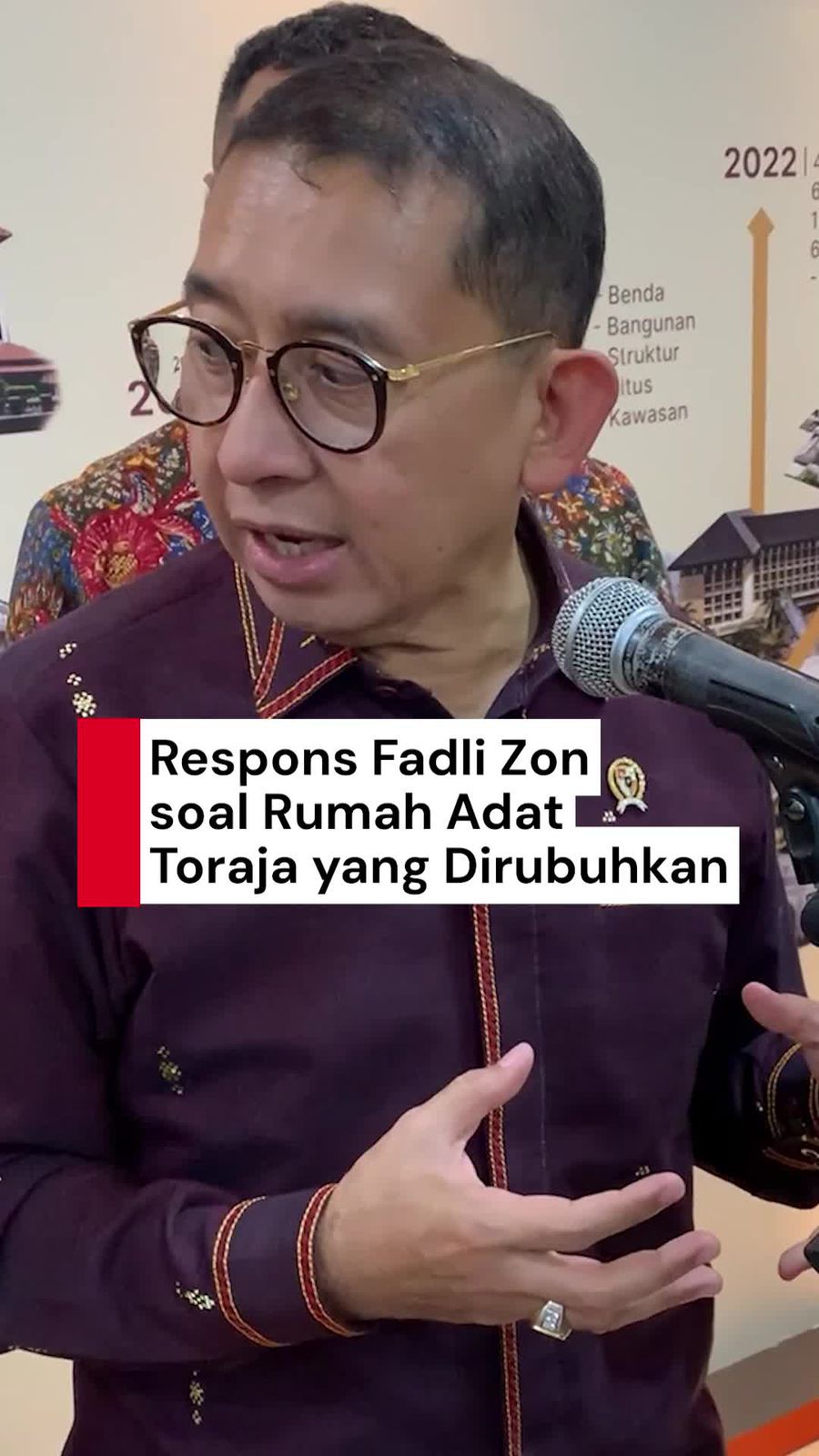 Video Fadli Zon soal Rumah Adat Toraja Dirubuhkan: Belum Jadi Cagar Budaya