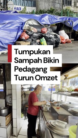 Video Pemilik Warung Makan Turun Omzet Gegara Tumpukan Sampah di Tangsel