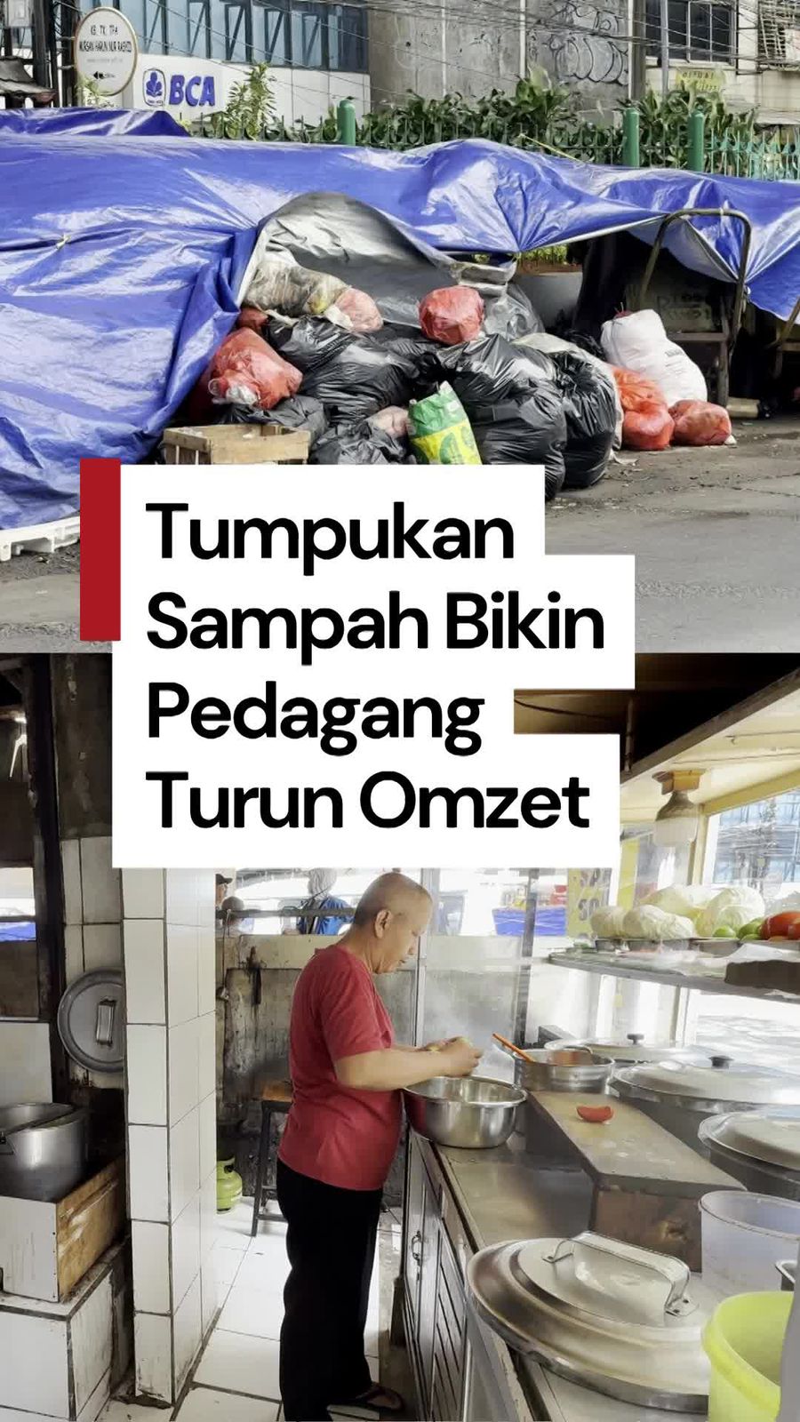 Video Pemilik Warung Makan Turun Omzet Gegara Tumpukan Sampah di Tangsel