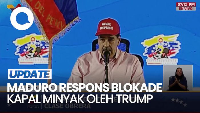 Video Maduro Bicara Perdamaian Usai Kapal Tanker Minyak Diblokade Trump