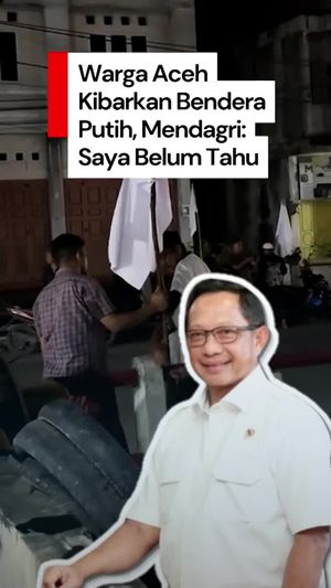Video: Respons Mendagri Tito soal Warga Aceh Kibarkan Bendera Putih