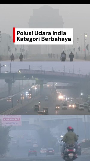 Video: Polusi Udara di Ibu Kota India Makin Parah!