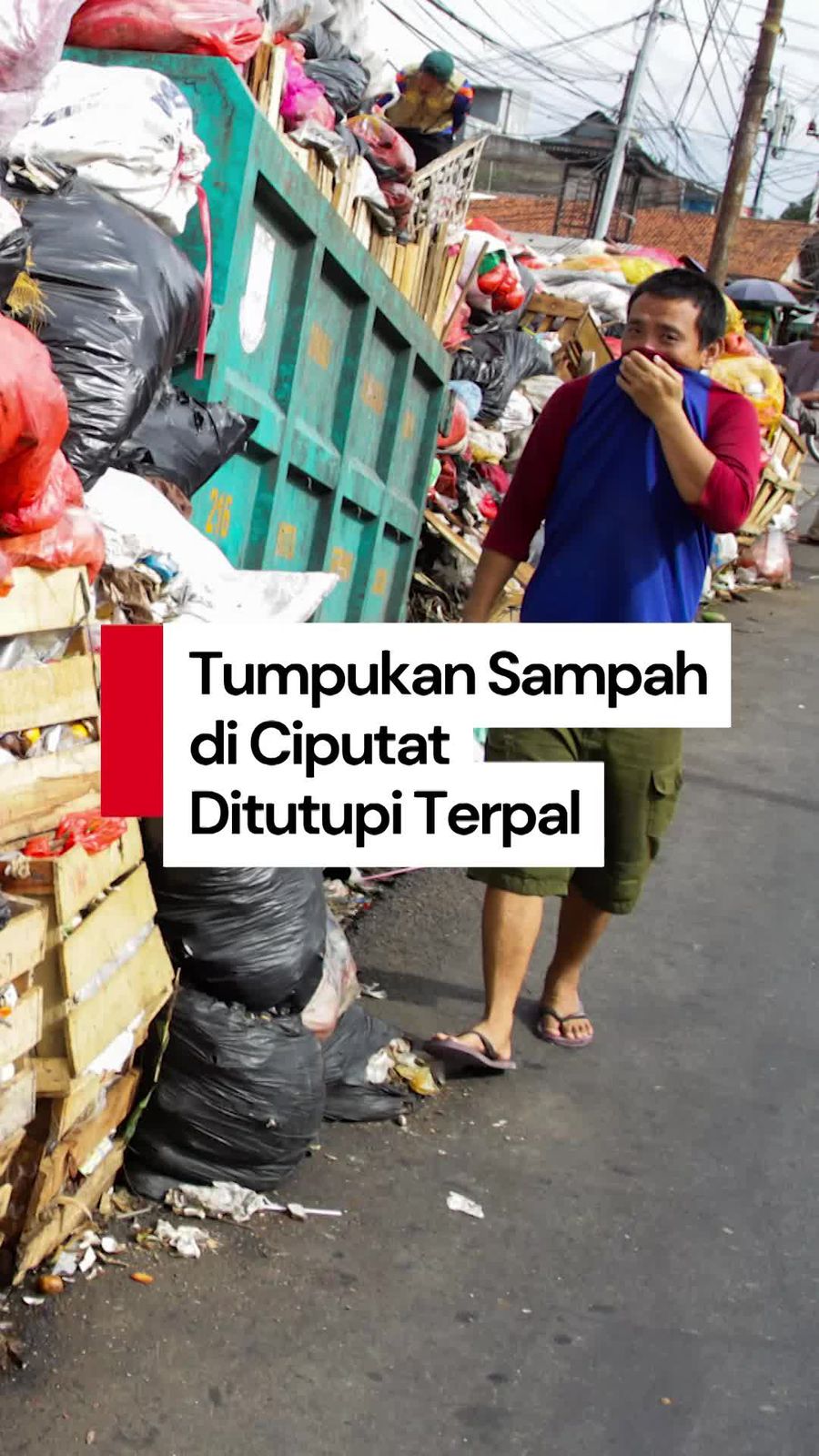 Video: Tumpukan Sampah di Kolong Flyover Ciputat Kini Ditutupi Terpal