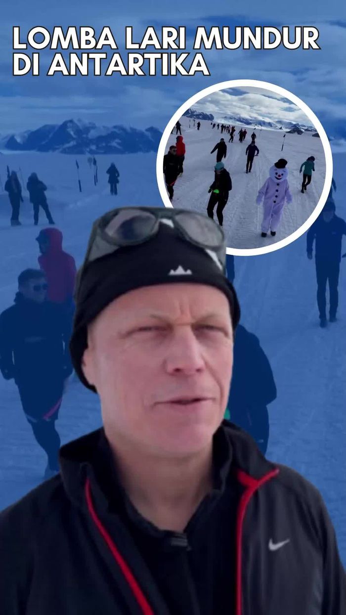 Video: Beda Nih! Ada Lomba Lari Mundur di Antartika