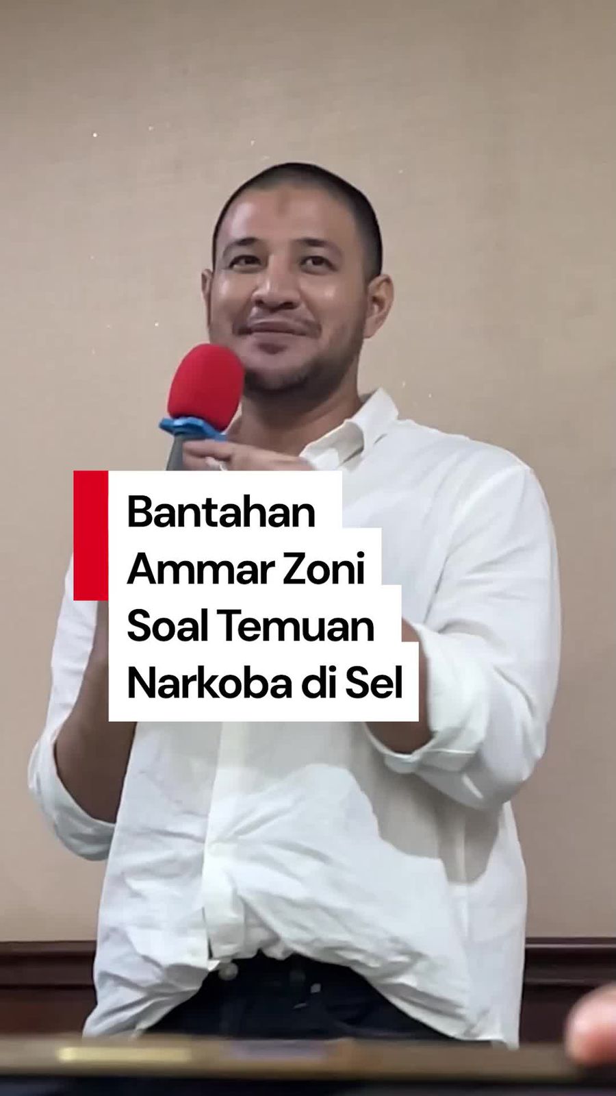 Video Ammar Zoni soal Penemuan Narkoba di Sel: Itu Bukan Barang Saya!