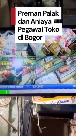 Video: Viral Preman Palak-Aniaya Pegawai Toko di Bogor Berujung Dibekuk Polisi