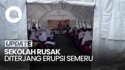 Video: 94 Siswa Belajar di Tenda gegara Sekolah Rusak Diterjang Erupsi Semeru
