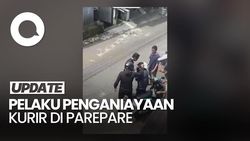 Video: Pria Aniaya Kurir Paket di Parepare Usai Motor Saling Tabrakan