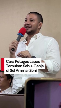Video Petugas Lapas Ungkap Sabu dan Ganja Ditemukan di Pintu Sel Ammar Zoni