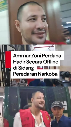 Video Perdana Hadir Secara Offline di Persidangan, Ammar Zoni: Mohon Doanya