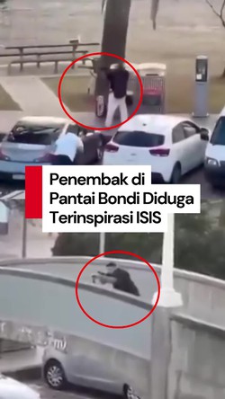Video: Penembak di Pantai Bondi Diduga Terinspirasi ISIS, Sempat ke Filipina